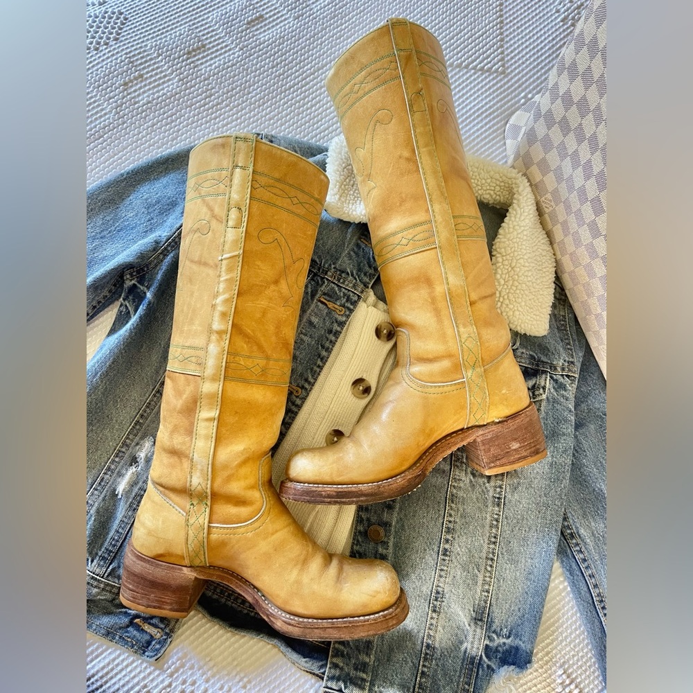 FRYE | Black Label Banana Campus Boots - Picture 7 of 8